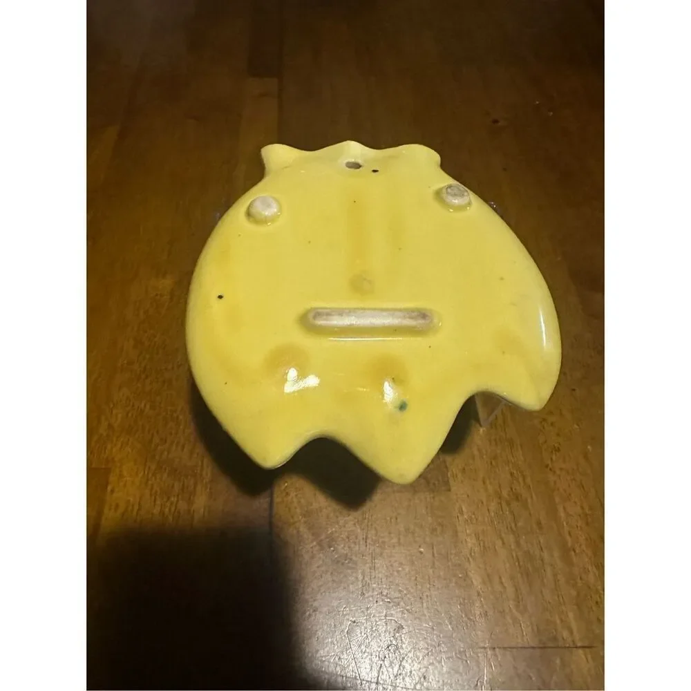 Vintage Painted Ceramic Banana Spoon Rest Kitchen Decor 6”